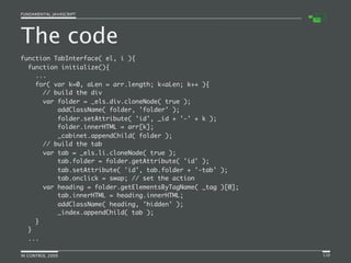 Fundamental JavaScript [In Control 2009]