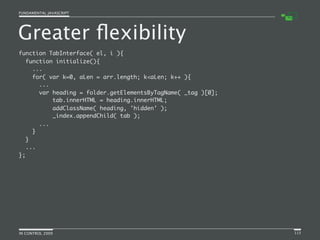 Fundamental JavaScript [In Control 2009]