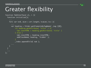 Fundamental JavaScript [In Control 2009]