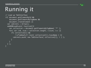 Fundamental JavaScript [In Control 2009]