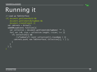 Fundamental JavaScript [In Control 2009]