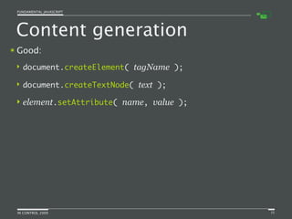Fundamental JavaScript [In Control 2009]
