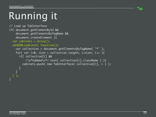 Fundamental JavaScript [In Control 2009]
