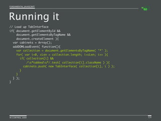 Fundamental JavaScript [In Control 2009]