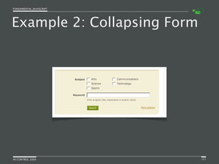 Fundamental JavaScript [In Control 2009]