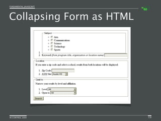 Fundamental JavaScript [In Control 2009]