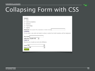 Fundamental JavaScript [In Control 2009]