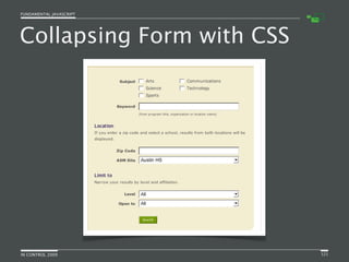 Fundamental JavaScript [In Control 2009]
