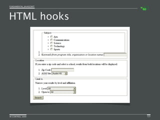 Fundamental JavaScript [In Control 2009]