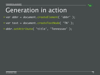 Fundamental JavaScript [In Control 2009]