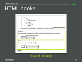 Fundamental JavaScript [In Control 2009]