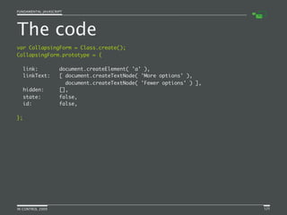 Fundamental JavaScript [In Control 2009]
