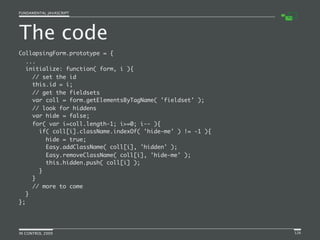 Fundamental JavaScript [In Control 2009]