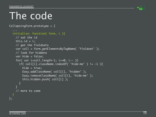 Fundamental JavaScript [In Control 2009]
