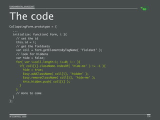 Fundamental JavaScript [In Control 2009]
