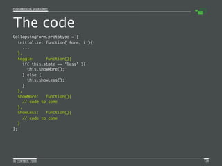 Fundamental JavaScript [In Control 2009]