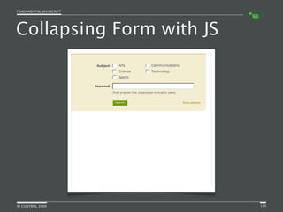 Fundamental JavaScript [In Control 2009]