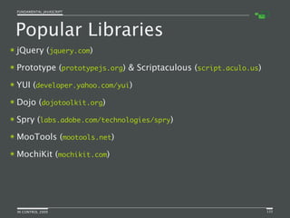 Fundamental JavaScript [In Control 2009]