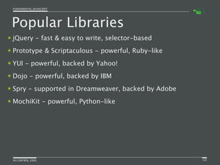 Fundamental JavaScript [In Control 2009]
