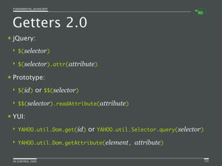 Fundamental JavaScript [In Control 2009]