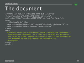 Fundamental JavaScript [In Control 2009]