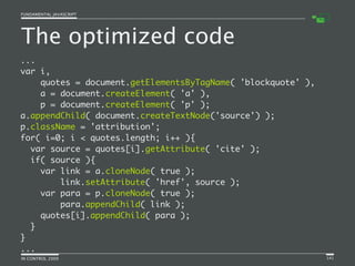 Fundamental JavaScript [In Control 2009]