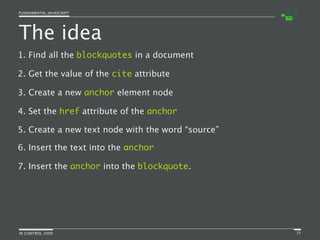Fundamental JavaScript [In Control 2009]