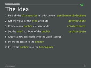 Fundamental JavaScript [In Control 2009]