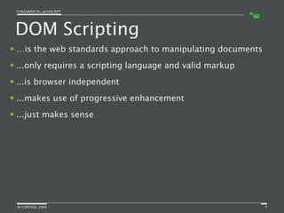 Fundamental JavaScript [In Control 2009]