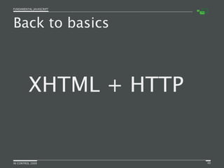 Fundamental JavaScript [In Control 2009]