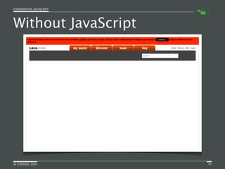 Fundamental JavaScript [In Control 2009]