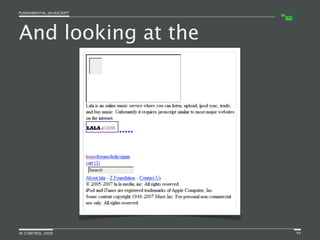 Fundamental JavaScript [In Control 2009]