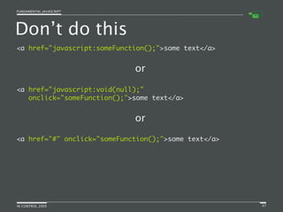 Fundamental JavaScript [In Control 2009]
