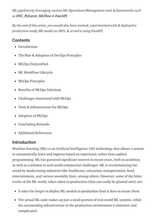 Fundamental MLOps | PDF