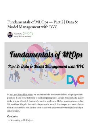 Fundamental MLOps | PDF