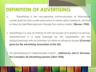 Fundamental of Advertising | PPT