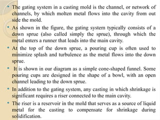 Sprue And Riser Fundamental of Casting process and Application.pptx