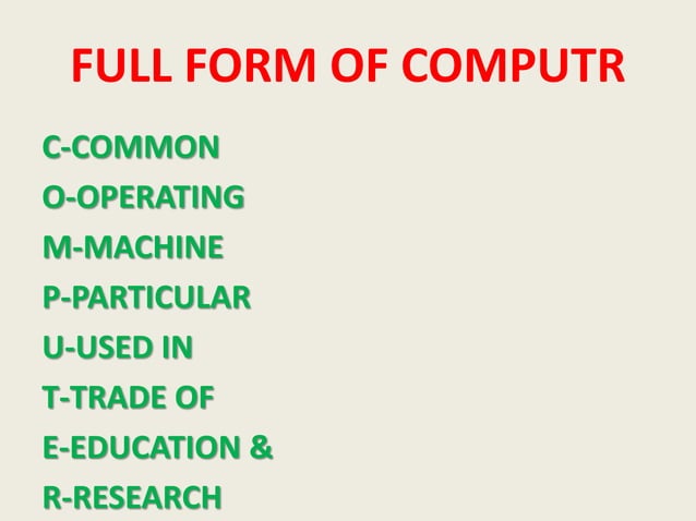 FUNDAMENTAL OF COMPUTER BCA semester one | PPTX