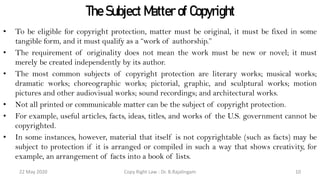 Fundamental of copy right law | PDF