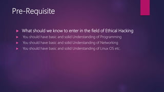 Fundamental of ethical hacking | PPT