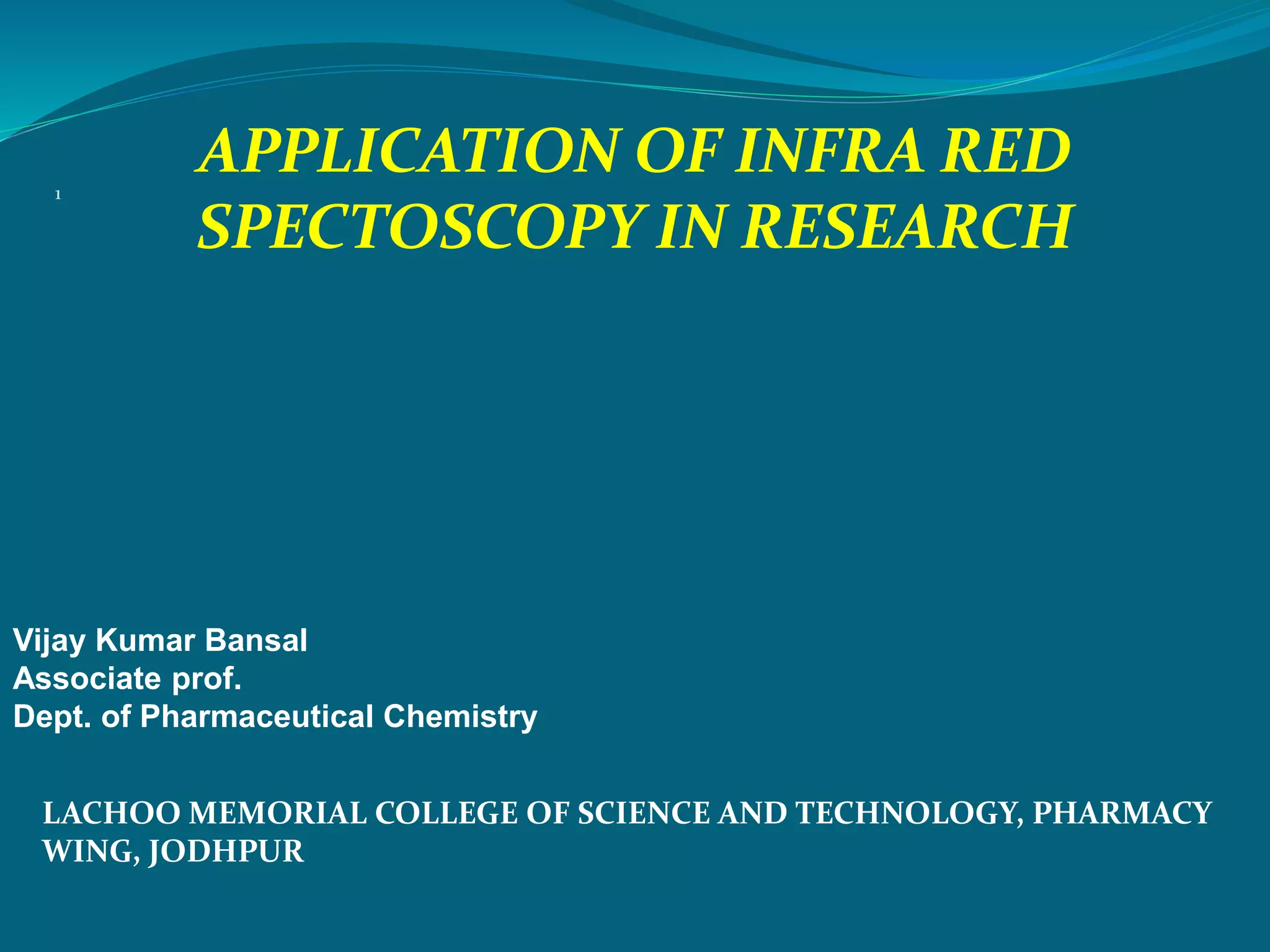 ir spectroscopy.ppt