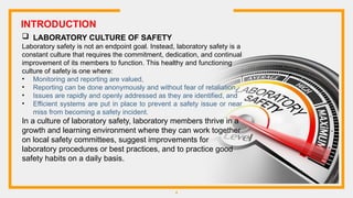 Lab Safety Lab Reporting Fundamental of Laboratory Safety in lab | PPTX