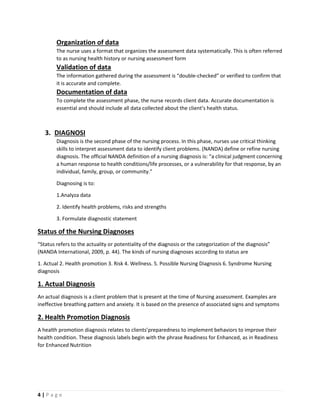 Comprehensive Overview of the Nursing Process in Clinical Practice | PDF