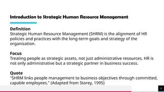 Fundamental of Strategic Human Resource Management | PPTX