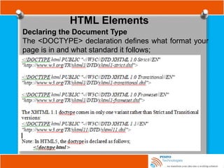 Fundamental of Web Development Tutorials by PINFO Technologies.pptx