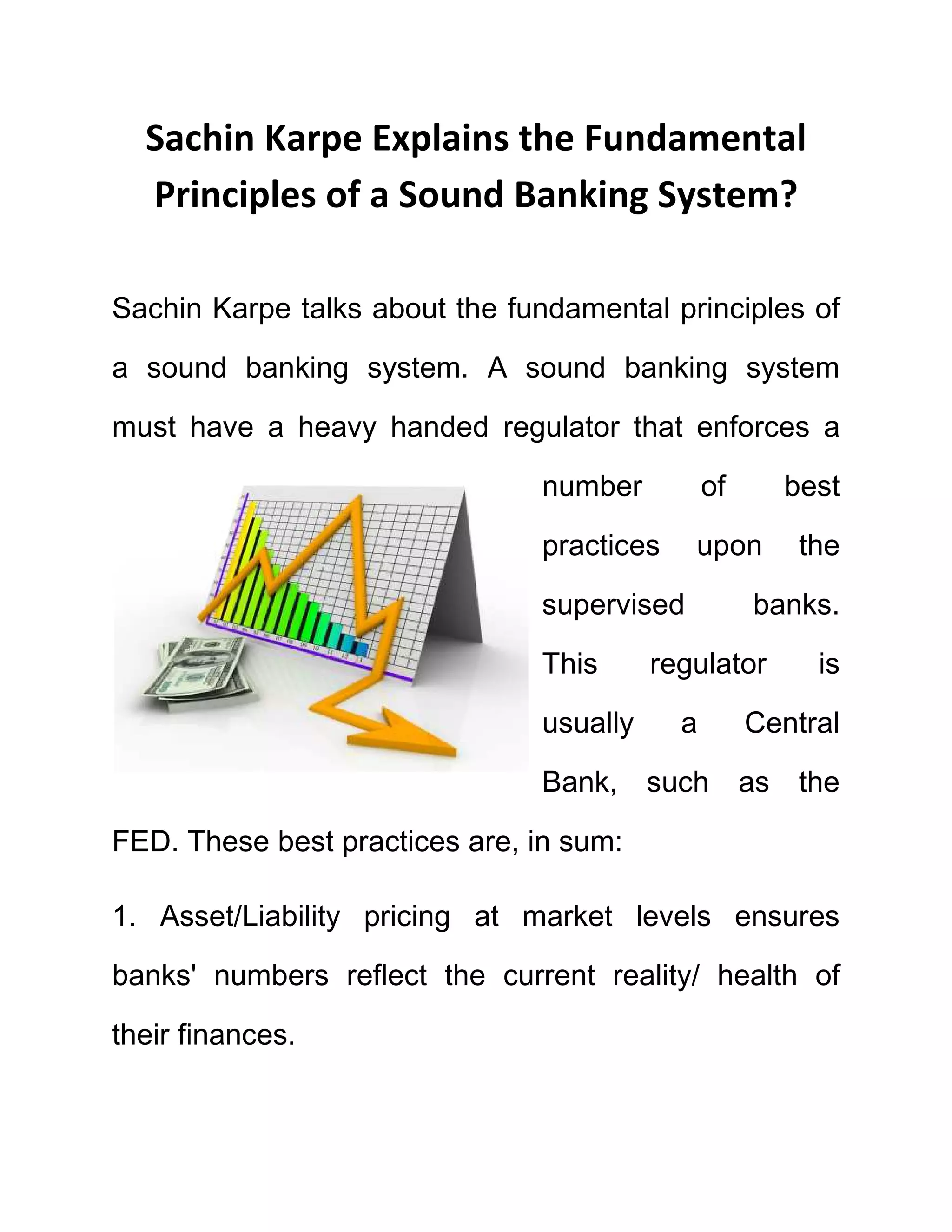 Fundamental principles of a sound banking system PDF