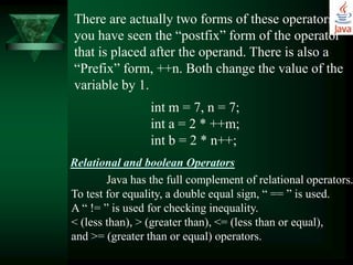 Fundamental programming structures in java | PPT