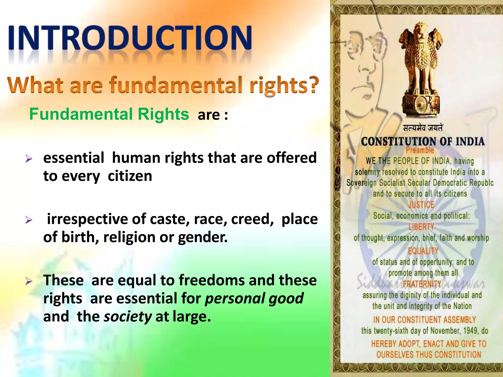 Fundamental rights | PPTX