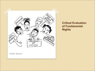 Critical Evaluation
of Fundamental
Rights
Public Opinion
 