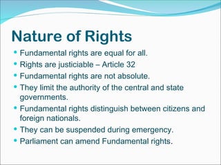 Fundamental Rights and education related. | PPT